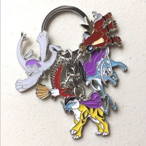 Pokemon Legendary Anime Fashion Charm Keyc…